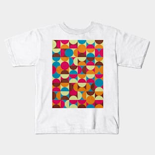 Energy Deco Retro Pattern Bubblegum Kids T-Shirt